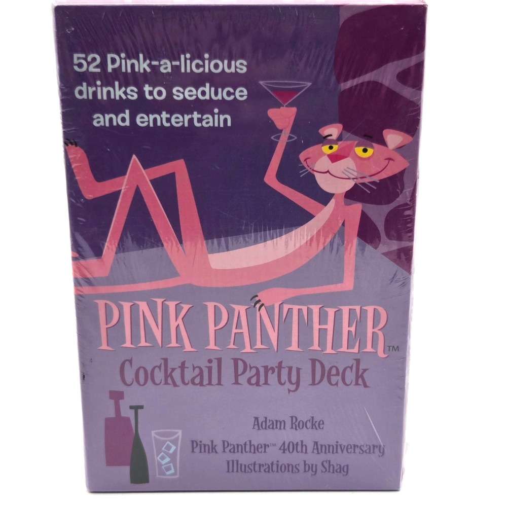 Shag's PINK PANTHER Cocktail Party Drink Deck Recipes Bar Adam Rocke SEALED 2005